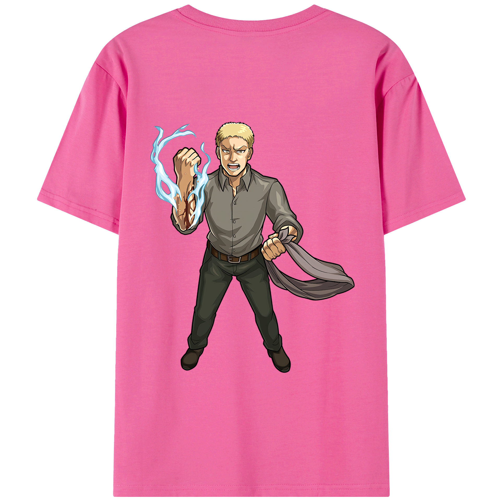 （画像用） 進撃の巨人 ライナー・ブラウン Attack on Titan Reiner Braun レディース半袖Tシャツ(バックプリント)